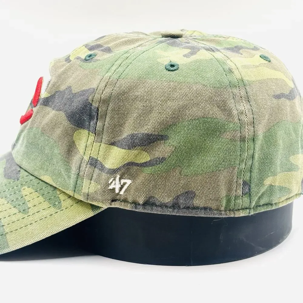 Minnesota Twins Hat Cap Men’s Green Camo MLB Baseball Strapback 47 Brand - Picture 3 of 8